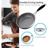 image:imageNutriChef 8 Small Fry Pan  PFOAPFOS Free Stainless Steel StainResistant Frying Pan Kitchen Cookware wDurable Ceramic NonStick Coating Silicone Wrap Handles  Works wModel NCSSS12