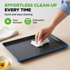 image:imageNutriChef Baking Moulds Set of 8  Casserole Dish Bread Baking Tray Baking Tray Muffin Baking Tin Blue Cake Tin Round amp Square Stackable amp NonStick Dishwasher Safe Oven Safe up to 230 CBlue