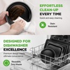 image:imageNutriChef Nonstick Baking Pans Set 6Piece Bakeware Oven Trays Cookie Sheets Muffin and Loaf Pans Dishwasher Safe Black
