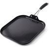 image:imageNutriChef 11Inch Square Griddle Pan  Nonstick with Induction Base  2layer nonstick coating riveted cast iron handle with silicone grip induction compatible PFOA and leadfreeSquare flat griddle pan black