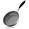 image:imageNutriChef 8 Small Fry Pan  PFOAPFOS Free Stainless Steel StainResistant Frying Pan Kitchen Cookware wDurable Ceramic NonStick Coating Silicone Wrap Handles  Works wModel NCSSS12