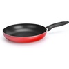 image:imageNutriChef Black Medium Frying Pan  10 inch Professional Skillet Cookware TopGrade Aluminum Alloy StainResistant Saucepan Effectively Distributes amp Retains Heat for Even CookingRed