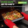 image:imageNutriChef 8Piece Nonstick Bakeware Set  Baking Tray Set wNonStick Coating 450F Oven Safe Round Cake Loaf Muffin WideSquare Pans Cookie Sheet BlueGray