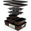 image:imageNutriChef 8Piece Nonstick Bakeware Set  Baking Tray Set wNonStick Coating 450F Oven Safe Round Cake Loaf Muffin WideSquare Pans Cookie Sheet BlueBrown