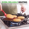image:imageNutriChef 11Inch Griddle Pan  Ceramic Nonstick with Induction Base  PFASfree ceramic coated cookware with stainless steel handle oven safe to 500F dishwasher safeBlack