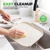 image:imageNutriChef 11Inch Griddle Pan  Ceramic Nonstick with Induction Base  PFASfree ceramic coated cookware with stainless steel handle oven safe to 500F dishwasher safeLight Gray  Cream
