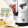 image:imageNutriChef 13L Hot Water Dispenser  Electric Water Boiler Stainless Steel  13L beverage dispenser with keep warm function nondrip tap safety lock lid amp foodgrade stainless steel interior201 Quarts