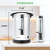 image:imageNutriChef 13L Hot Water Dispenser  Electric Water Boiler Stainless Steel  13L beverage dispenser with keep warm function nondrip tap safety lock lid amp foodgrade stainless steel interior137 Quarts