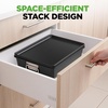 image:imageNutriChef 8 Piece Nonstick Bakeware Set  Carbon Steel Baking Pans for Oven  Includes Sheet Pan Muffin Loaf Round and Square Cake Pan  Dishwasher Safe Stackable Design Oven Safe up to 446FBlack