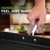 image:imageNutriChef Double Burner Griddle  Flat Top Griddle for Stove Top  Nonstick marblecoated griddle pan with extralarge easy to clean cooking surface perfect for pancakes and tortillasBlack