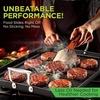 image:imageNutriChef Double Burner Griddle  Flat Top Griddle for Stove Top  Nonstick marblecoated griddle pan with extralarge easy to clean cooking surface perfect for pancakes and tortillasBlack
