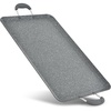 image:imageNutriChef Double Burner Griddle  Flat Top Griddle for Stove Top  Nonstick marblecoated griddle pan with extralarge easy to clean cooking surface perfect for pancakes and tortillasGray