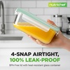 image:imageNutriChef 10Piece Glass Food Containers  Stackable Superior Glass Mealprep Storage Containers Newly Innovated Leakproof Locking Lids wAir Hole FreezertoOvenSafe BlueGreen