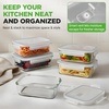 image:imageNutriChef 10Piece Glass Food Containers  Stackable Superior Glass Mealprep Storage Containers Newly Innovated Leakproof Locking Lids wAir Hole FreezertoOvenSafe BlueGray