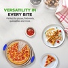 image:imageNutriChef 13Inch NonStick Pizza Tray with Silicone Handle  Perforated Carbon Steel Dishwasher Safe PFOA Free  Champagne Gold  12 PackChampagne Gold