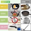 image:imageNutriChef 15Piece Colorful Nonstick Kitchen Cookware Set  Heat Resistant Lacquer Kitchen Ware Pots and Pans Set wSaucepot Frying Pans Pots Oven Pot Lids UtensilNCCWCOR15  assorted