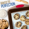image:imageNutriChef 2Piece Baking Pan Set  Premium NonStick Coating Carbon Steel Bakeware w Silicone Handles  PFOA PFOS PTFE Free Kitchen Oven Bake Tray Cookie Sheets  Bronze 173x114x12Bronze