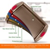 image:imageNutriChef 2Piece Baking Pan Set  Premium NonStick Coating Carbon Steel Bakeware w Silicone Handles  PFOA PFOS PTFE Free Kitchen Oven Bake Tray Cookie Sheets  Bronze 173x114x12Bronze
