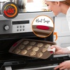 image:imageNutriChef 2Piece Baking Pan Set  Premium NonStick Coating Carbon Steel Bakeware w Silicone Handles  PFOA PFOS PTFE Free Kitchen Oven Bake Tray Cookie Sheets  Bronze 173x114x12Bronze