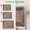image:imageNutriChef 3Piece Nonstick Baking Pans Set  Premium Carbon Steel with Gold Silicone Coating  XL Medium Small Cookie Sheets for Baking and Roasting  Dishwasher Safe 4 PACK 12 Pans