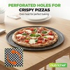 image:imageNutriChef 6Pack13 NonStick Pizza Pans Round Pizza Pans for Oven CommercialGrade Carbon Steel NonStick Gray Coating Ideal for Baking Pizza Cookies and More Dishwasher Safe2 Pack