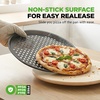 image:imageNutriChef 6Pack13 NonStick Pizza Pans Round Pizza Pans for Oven CommercialGrade Carbon Steel NonStick Gray Coating Ideal for Baking Pizza Cookies and More Dishwasher Safe1 Pack