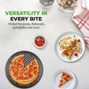 image:imageNutriChef 6Pack13 NonStick Pizza Pans Round Pizza Pans for Oven CommercialGrade Carbon Steel NonStick Gray Coating Ideal for Baking Pizza Cookies and More Dishwasher Safe1 Pack