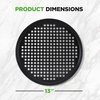 image:imageNutriChef 6Pack13 NonStick Pizza Pans Round Pizza Pans for Oven CommercialGrade Carbon Steel NonStick Gray Coating Ideal for Baking Pizza Cookies and More Dishwasher Safe4 Pack