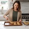 image:imageNutriChef 8Pack Nonstick XL Cookie Sheets for Baking  22 x 16 Extra Large Carbon Steel Oven Baking Trays  Non Stick Coating Stackable Baking Pans2 Piece
