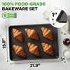 image:imageNutriChef 8Pack Nonstick XL Cookie Sheets for Baking  22 x 16 Extra Large Carbon Steel Oven Baking Trays  Non Stick Coating Stackable Baking Pans2 Piece Black