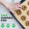 image:imageNutriChef Extra Large Nonstick Cookie Sheet for Baking 22 Inch x 16 Inch Premium Carbon Steel Baking Tray for Oven Baking Sheet for Cookies Jelly Rolls amp Pastries  Blue Diamond NCLG1BDBlue Diamond