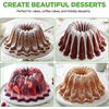 image:imageNutriChef French Wreath Fluted Cake Baking Pan Extra Thick NonStick Aluminum Baking Pan Even Baking and Browning Oven Safe PFOA Free Perfect for Cakes Bread and More 94 x 94 x 39Spring Water