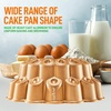 image:imageNutriChef French Wreath Fluted Cake Baking Pan Extra Thick NonStick Aluminum Baking Pan Even Baking and Browning Oven Safe PFOA Free Perfect for Cakes Bread and More 94 x 94 x 39Marquise