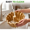 image:imageNutriChef French Wreath Fluted Cake Baking Pan Extra Thick NonStick Aluminum Baking Pan Even Baking and Browning Oven Safe PFOA Free Perfect for Cakes Bread and More 94 x 94 x 39Spring Water