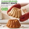 image:imageNutriChef French Wreath Fluted Cake Baking Pan Extra Thick NonStick Aluminum Baking Pan Even Baking and Browning Oven Safe PFOA Free Perfect for Cakes Bread and More 94 x 94 x 39Spring Water