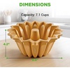 image:imageNutriChef French Wreath Fluted Cake Baking Pan Extra Thick NonStick Aluminum Baking Pan Even Baking and Browning Oven Safe PFOA Free Perfect for Cakes Bread and More 94 x 94 x 39Spring Water