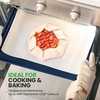 image:imageNutriChef Nonstick XL Cookie Sheet Baking Pan  22 x 16  Durable Carbon Steel PFOA Free Dishwasher Safe Perfect for Cookies Cakes Lasagna and More  6 PACKBlue