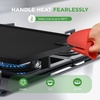 image:imageNutriChef Reversible Cast Iron Griddle Pan for Stove Top Cooking Heavy Duty Nonstick Grill Plate with Flat amp Ribbed Sides Works as Flat Top Grill or Griddle for Gas Grill Includes Scraper ToolBlack