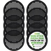 image:imageNutriChef 6Pack13 NonStick Pizza Pans Round Pizza Pans for Oven CommercialGrade Carbon Steel NonStick Gray Coating Ideal for Baking Pizza Cookies and More Dishwasher Safe10 Pack