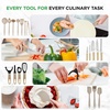 image:imageNutriChef Cookware Set 54 Pieces  Pans Pots Kitchen Utensils Taupe Brown  With Knife Baking Moulds Accessories  For Induction Gas and Electric  Healthy and LowFat Cooking