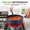 image:imageNutriChef Pan Set amp Pot Set 11Piece NonStick Coating  Cooking Pot Set with Transparent Lids amp Ceramic Layer  Pots Set for Gas Electric amp Induction Cookers  PFOAPFOS Free