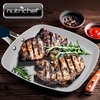 image:imageNutriChef 945 Grill Pan  NonStick HighQualified Kitchen Cookware Safe for Gas Electric Ceramic amp Induction Counter Cooktops Works with Models NCCW14SBR amp NCCW20SBR NCCW14SBRGRILLPBlue