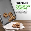 image:imageNutriChef Baking Tray Set of 2  NonStick 40 x 28 cm amp 355 x 246 cm Grey PFOAFree Oven Safe up to 232 C Stackable Dishwasher Safe Ideal for Meal Prep amp Casseroles