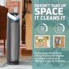 imageGermGuardian 5In1 HEPA Air Purifier for Home Large Rooms Up To 915 Sq Ft with HEPA Pet Air Filter UVC Light ampamp Odor Reduction AC5250PT 28quot Tower BlackAC5250PT