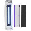 imageGermGuardian 5In1 HEPA Air Purifier for Home Large Rooms Up To 915 Sq Ft with HEPA Pet Air Filter UVC Light ampamp Odor Reduction AC5250PT 28quot Tower BlackAC5250WPT