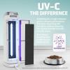 imageGermGuardian 5In1 HEPA Air Purifier for Home Large Rooms Up To 915 Sq Ft with HEPA Pet Air Filter UVC Light ampamp Odor Reduction AC5250PT 28quot Tower BlackAC5250WPT