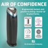 imageGermGuardian 5In1 HEPA Air Purifier for Home Large Rooms Up To 915 Sq Ft with HEPA Pet Air Filter UVC Light ampamp Odor Reduction AC5250PT 28quot Tower BlackAC5000E