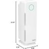 imageGermGuardian Air Purifier for Homes with Pets H13 Pet HEPA Filter Removes Pet Dander Dust Allergens Smoke Pollen Odors Mold UVC Light Helps Reduce Germs 22 Inch White AC4300WPTWhite