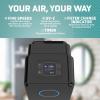 imageGermGuardian Air Purifier for Homes with Pets H13 Pet HEPA Filter Removes Pet Dander Dust Allergens Smoke Pollen Odors Mold UVC Light Helps Reduce Germs 22 Inch White AC4300WPTBlack