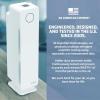 imageGermGuardian Air Purifier for Homes with Pets H13 Pet HEPA Filter Removes Pet Dander Dust Allergens Smoke Pollen Odors Mold UVC Light Helps Reduce Germs 22 Inch White AC4300WPTWhite